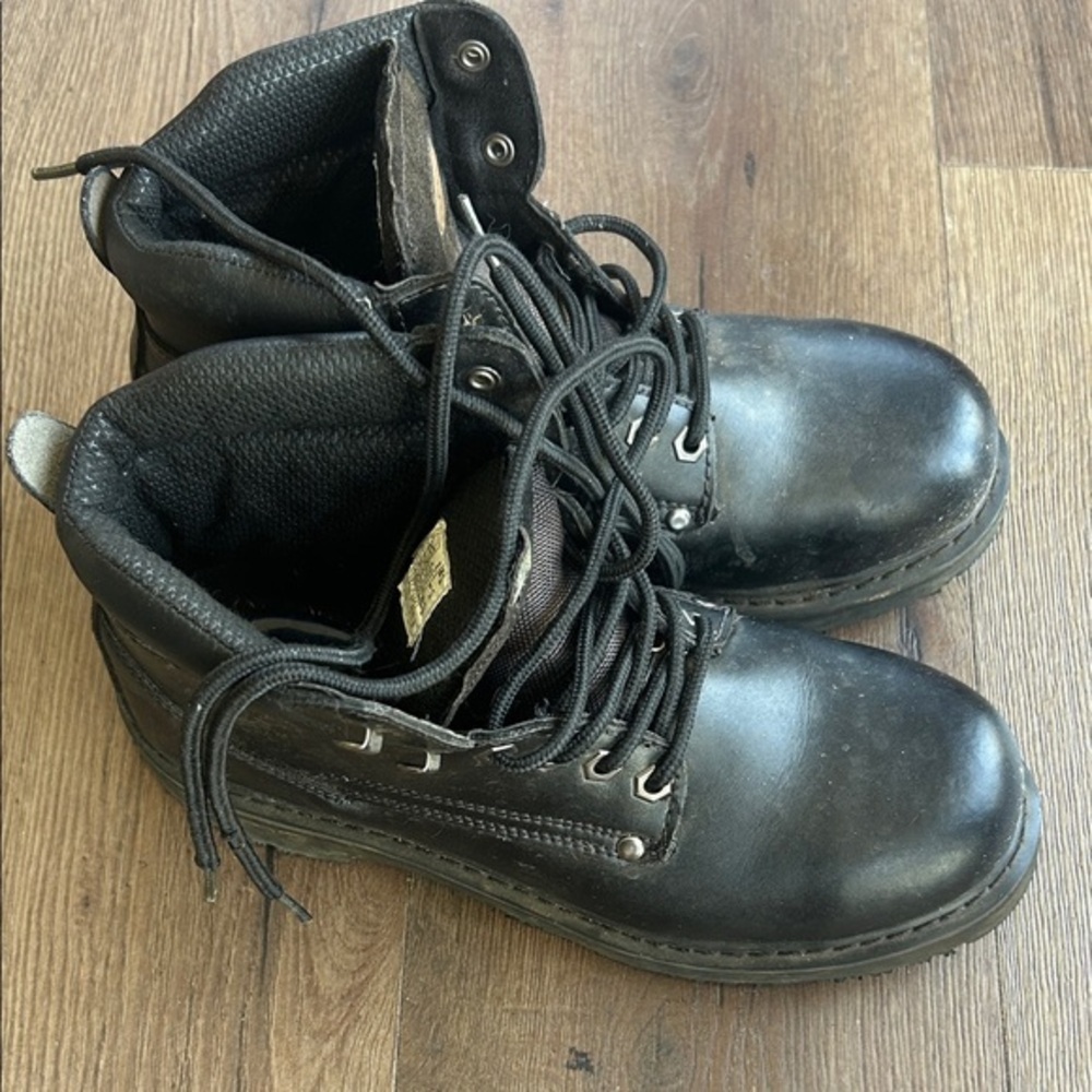 Dr. Scholl's Men's Dark Leather Boots ! Size 9